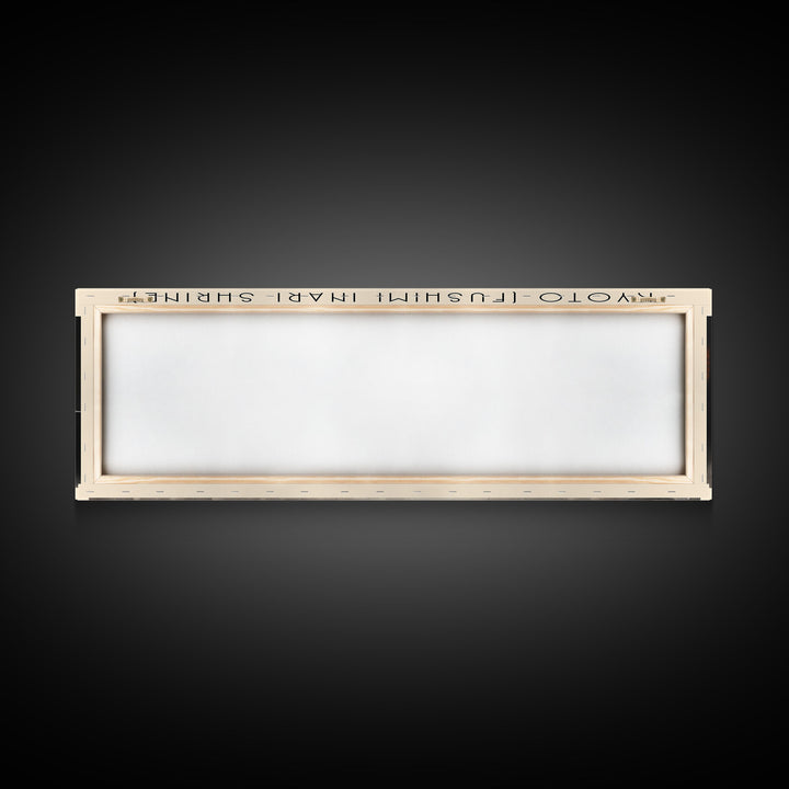 Kyoto Fushimi Inari Shrine Travel Art Framed Canvas Print, COUNTRY Wall Decor, Home Decor, Travel Poster, Vintage Wall Art, Watercolor Painting