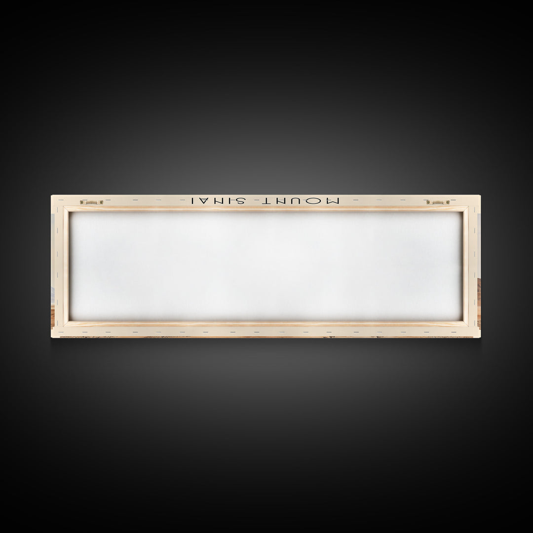 Mount Sinai Retro Style Travel Poster - Framed Canvas Print - COUNTRY Travel Decor | Vintage Style Home Decor - Travel Print - Wall Art