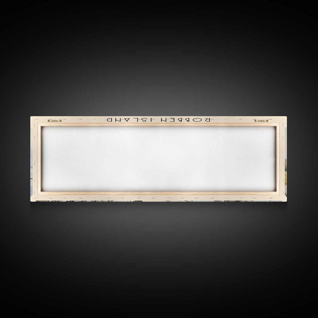 Robben Island Framed Canvas Print Travel Poster | Wall Art | Home Decor | Gift For Travel Lover | Wall Hanging | Original Art