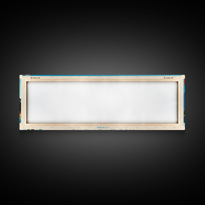 Panoramic Travel Poster Abbotsford, Canada Canvas Print, Abbotsford, Canada Painting, Canada Art, Abbotsford Travel Art, Guest Room Painting