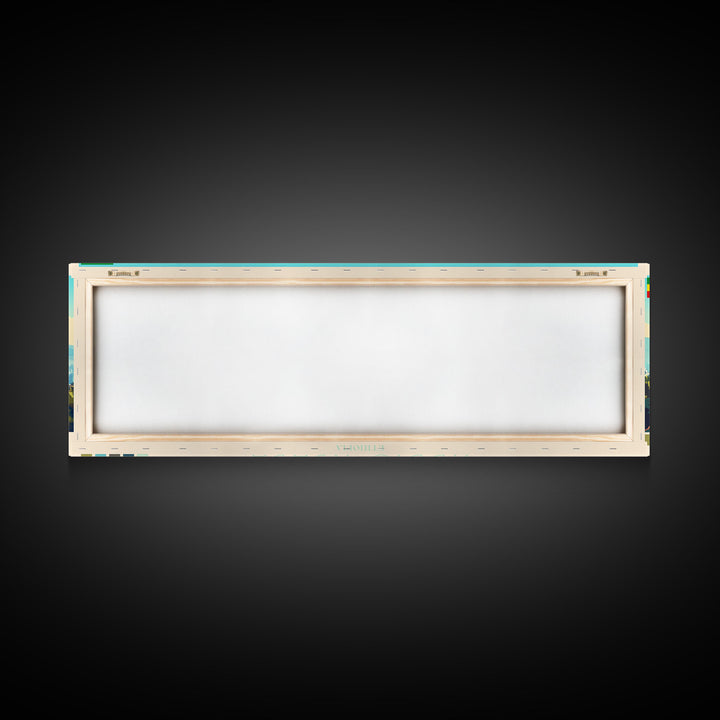 Panoramic Travel Poster Addis Ababa, Ethiopia Canvas Print, Addis Ababa, Ethiopia Painting, Ethiopia Art, Addis Ababa Travel Art, Guest Room Painting