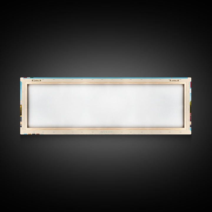 Aguascalientes, Mexico Panoramic Travel Poster Canvas Print, Aguascalientes, Mexico Painting, Mexico Art, Aguascalientes Travel Art, Guest Room Painting