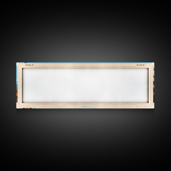 Antofagasta, Chile Panoramic Travel Poster Canvas Print, Antofagasta, Chile Painting, Chile Art, Antofagasta Travel Art, Guest Room Painting