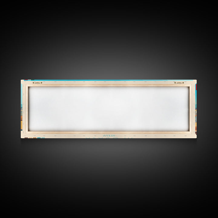 Apodaca, Mexico Panoramic Travel Poster Canvas Print, Apodaca, Mexico Painting, Mexico Art, Apodaca Panoramic Travel Art, Travel Painting