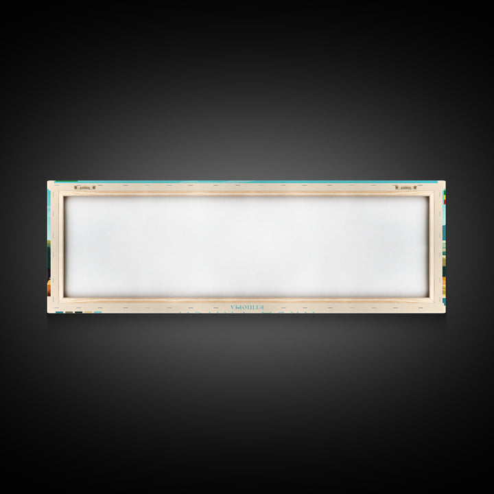 Arba Minch, Ethiopia Panoramic Travel Poster Canvas Print, Arba Minch, Ethiopia Painting, Ethiopia Art, Arba Minch Travel Art, Living Room Painting