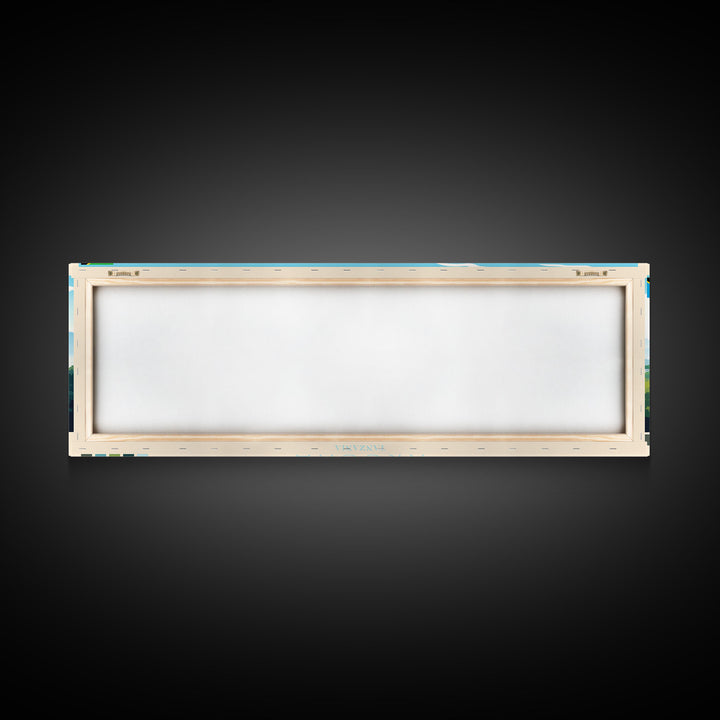 Arusha, Tanzania Panoramic Travel Poster Canvas Print, Arusha, Tanzania Painting, Tanzania Art, Arusha Travel Art, Guest Room Painting