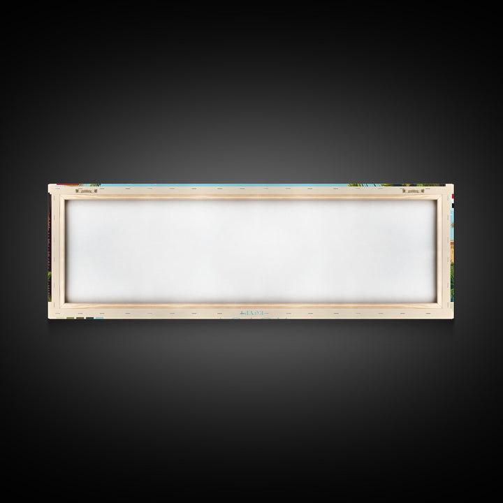 Asyut, Egypt Travel Poster Panoramic Canvas Print, Asyut, Egypt Painting, Egypt Art, Asyut Travel Art, Guest Room Painting