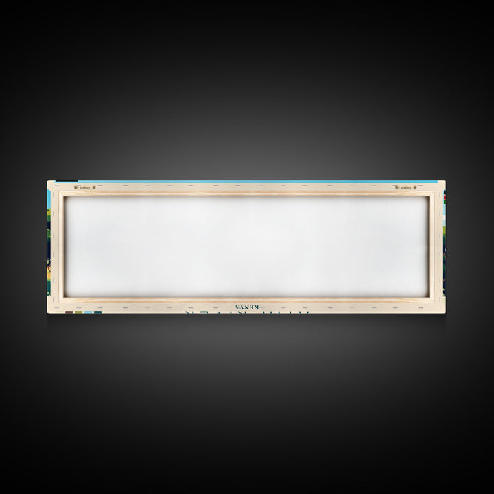 Athi River, Kenya Panoramic Travel Poster Canvas Print, Athi River, Kenya Painting, Kenya Art, Athi River Panoramic Travel Art, Travel Painting