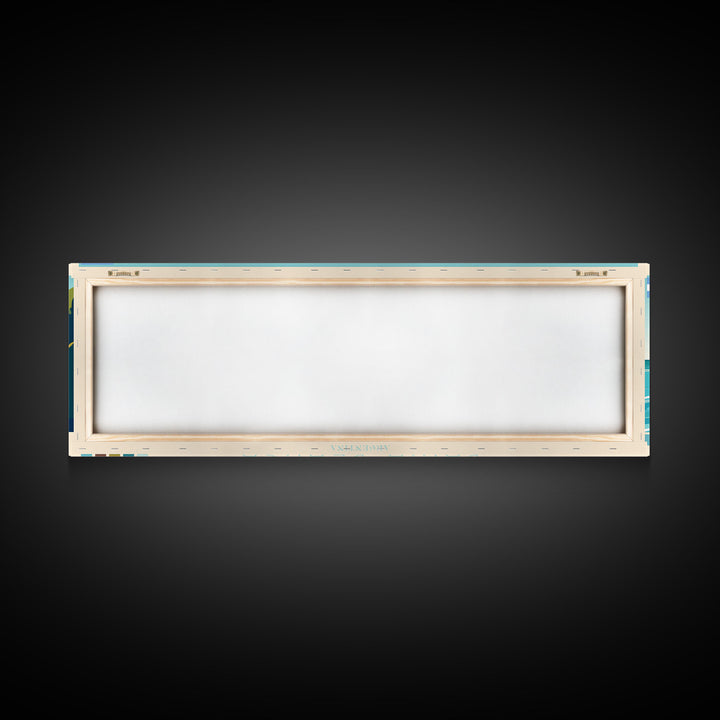 Bahia Blanca, Argentina Panoramic Travel Poster Canvas Print, Bahia Blanca, Argentina Painting, Argentina Art, Bahia Blanca Travel Art, Guest Room Painting