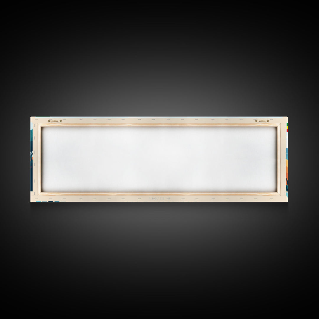 Panoramic Travel Poster Bahir Dar, Ethiopia Canvas Print, Bahir Dar, Ethiopia Painting, Ethiopia Art, Bahir Dar Travel Art, Guest Room Painting