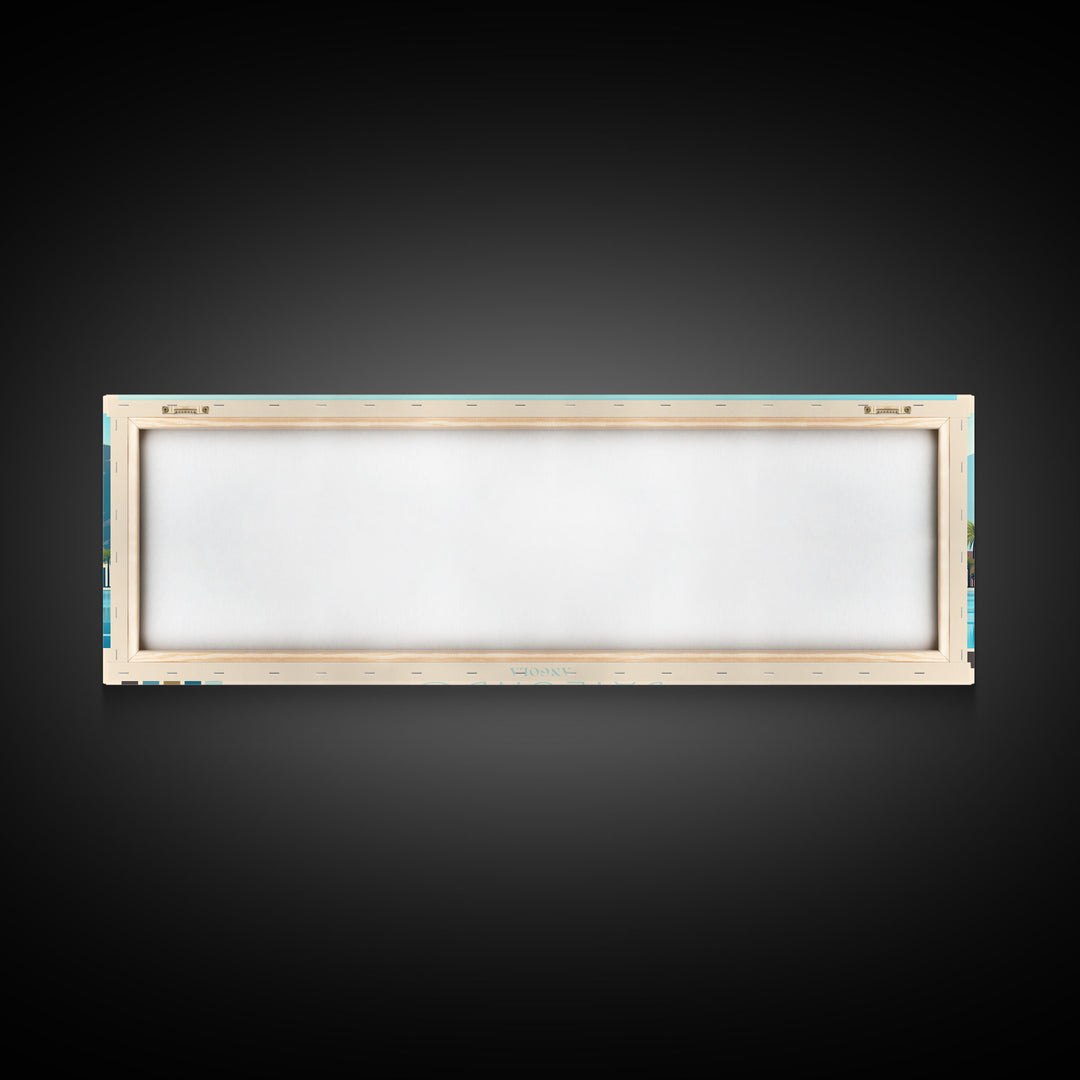 Bailundo, Angola Panoramic Travel Poster Canvas Print, Bailundo, Angola Painting, Angola Art, Bailundo Panoramic Travel Art, Travel Painting