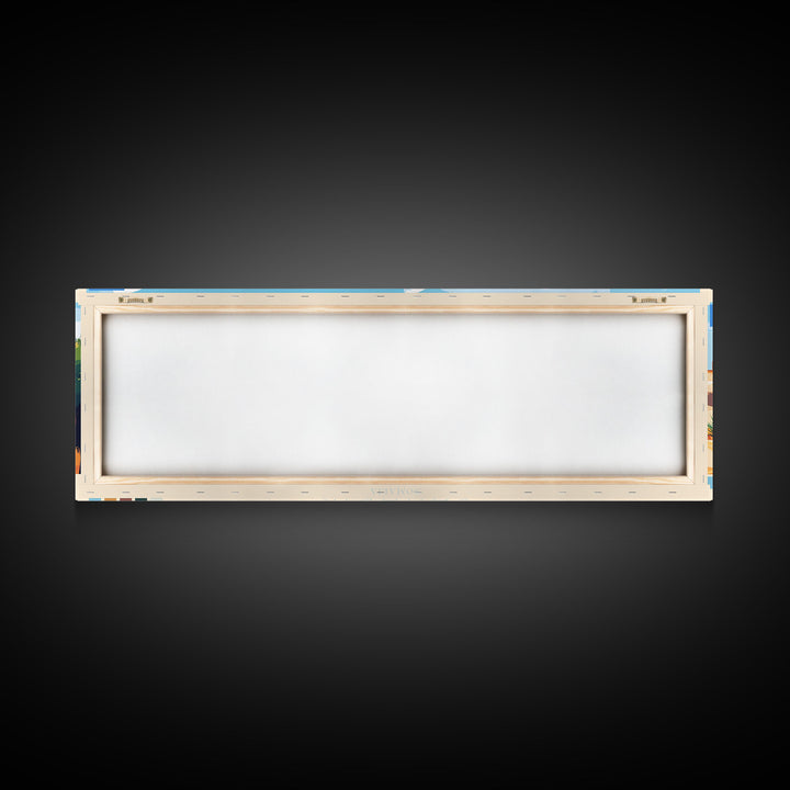 Banadir, Somalia Panoramic Travel Poster Canvas Print, Banadir, Somalia Painting, Somalia Art, Banadir Travel Art, Guest Room Painting