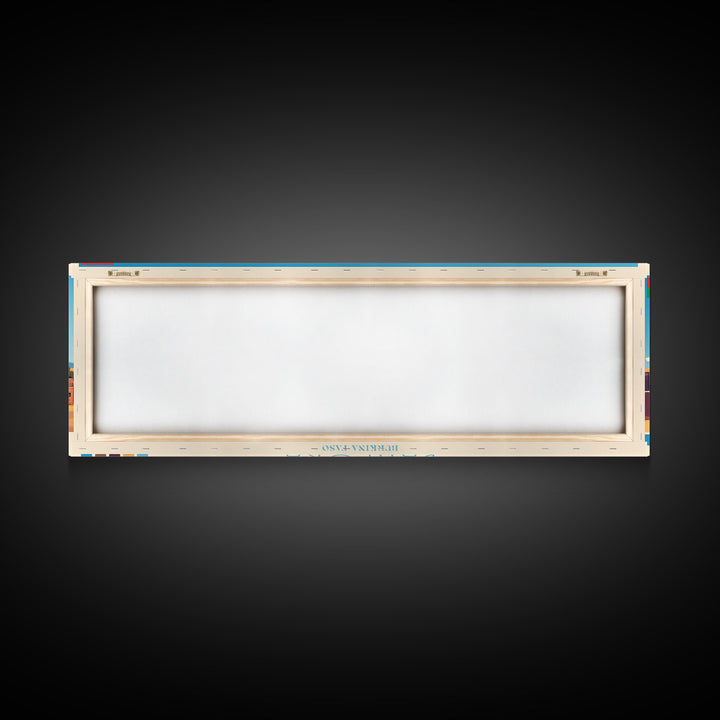 Banfora, Burkina Faso Panoramic Travel Poster Canvas Print, Banfora, Burkina Faso Painting, Burkina Faso Art, Banfora Travel Art, Guest Room Painting