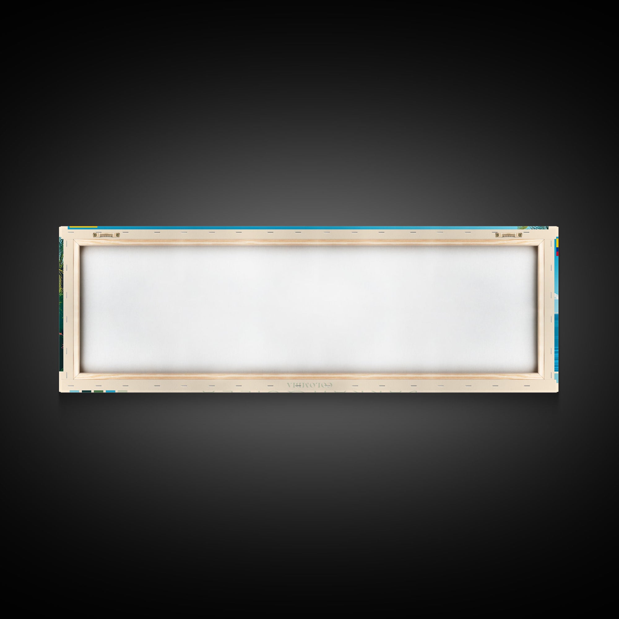 Barranquilla, Colombia Travel Poster Panoramic Canvas Print, Barranquilla, Colombia Painting, Colombia Art, Barranquilla Travel Art, Guest Room Painting