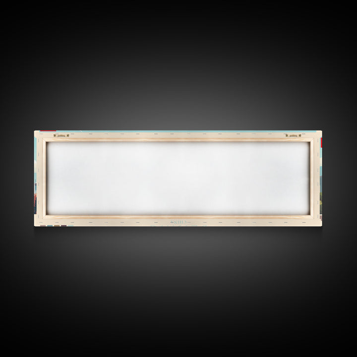 Beijing, China Panoramic Travel Poster Canvas Print, Beijing, China Painting, China Art, Beijing Travel Art, Guest Room Painting