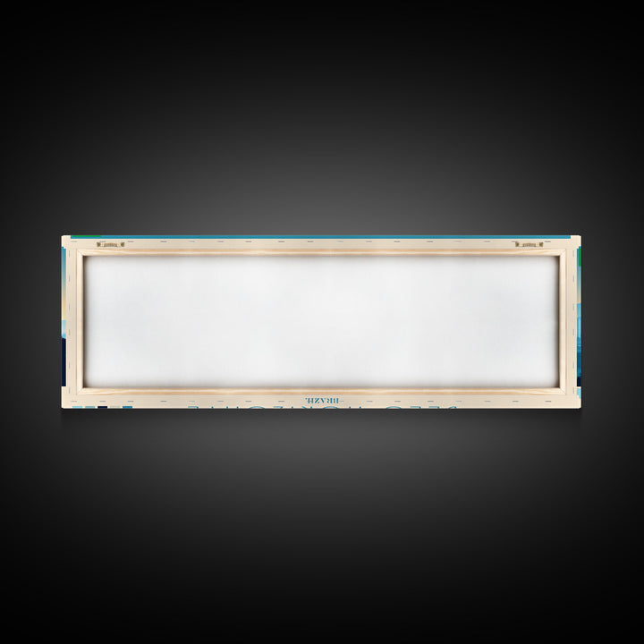 Belo Horizonte, Brazil Panoramic Travel Poster Canvas Print, Belo Horizonte, Brazil Painting, Brazil Art, Belo Horizonte Travel Art, Guest Room Painting