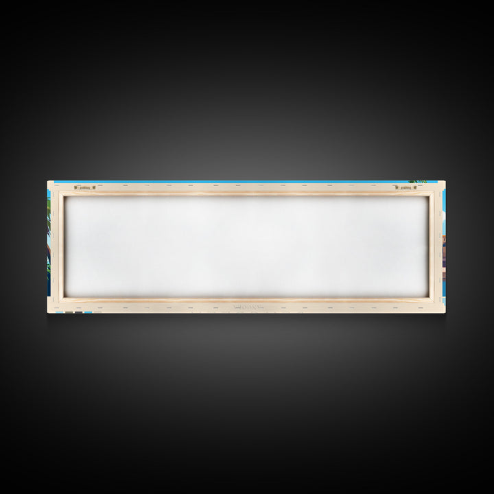 Benguela, Angola Panoramic Travel Poster Canvas Print, Benguela, Angola Painting, Angola Art, Benguela Panoramic Travel Art, Travel Painting