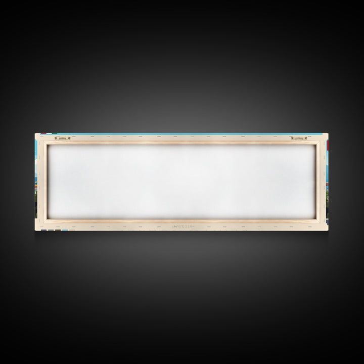 Benito Juarez, Mexico Panoramic Travel Poster Canvas Print, Benito Juarez, Mexico Painting, Mexico Art, Benito Juarez Travel Art, Guest Room Painting