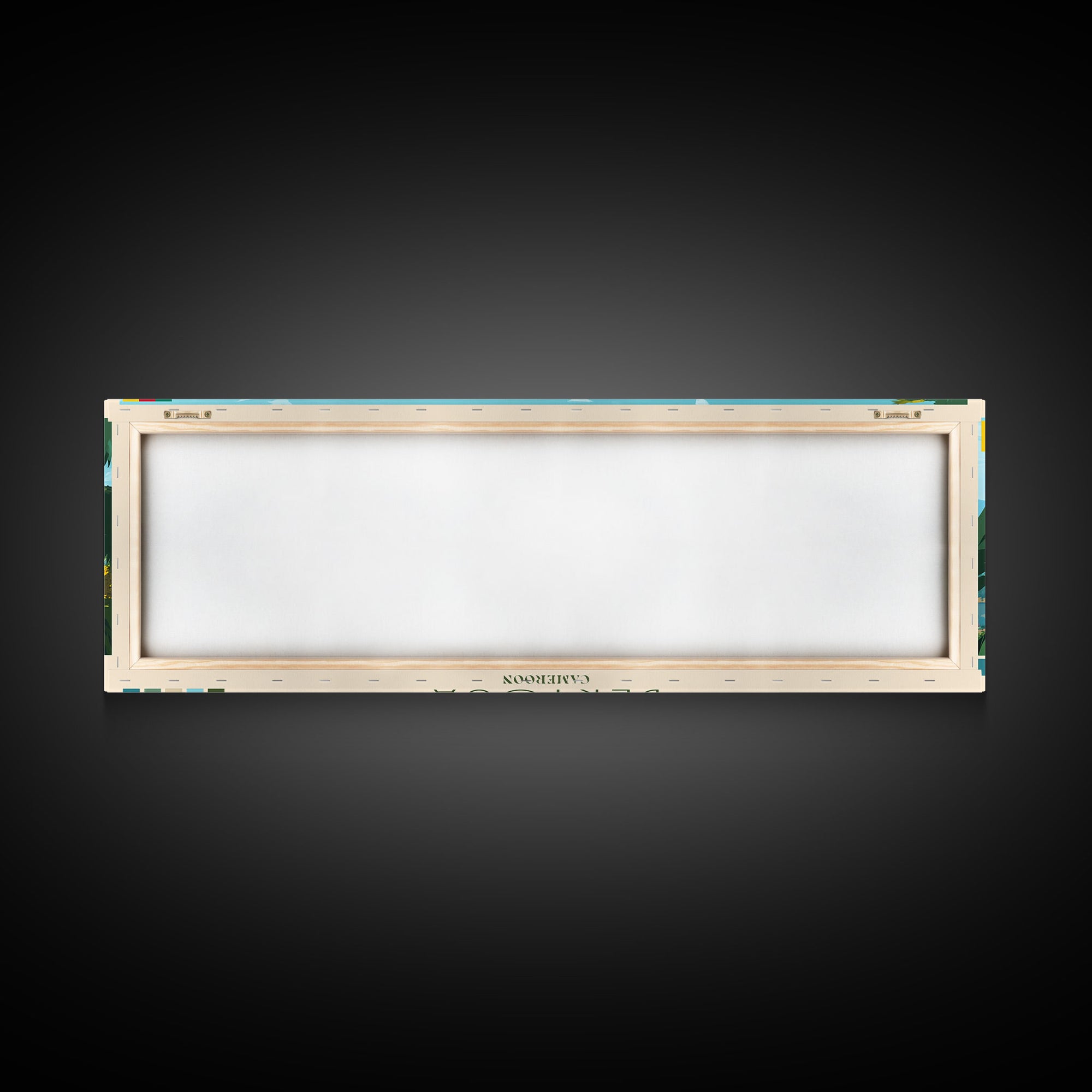 Bertoua, Cameroon Travel Poster Panoramic Canvas Print, Bertoua, Cameroon Painting, Cameroon Art, Bertoua Travel Art, Guest Room Painting