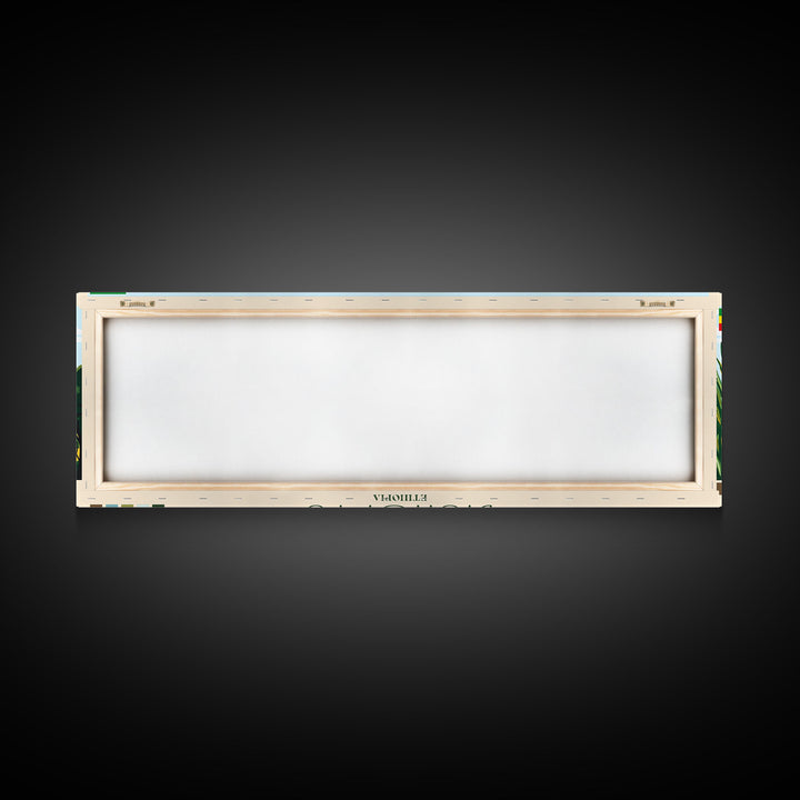 Bishoftu, Ethiopia Panoramic Travel Poster Canvas Print, Bishoftu, Ethiopia Painting, Ethiopia Art, Bishoftu Panoramic Travel Art, Travel Painting