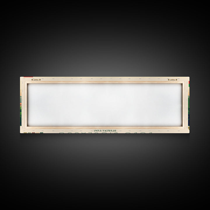 Bobo-Dioulasso, Burkina Faso Panoramic Travel Poster Canvas Print, Bobo-Dioulasso, Burkina Faso Painting, Burkina Faso Art, Bobo-Dioulasso Travel Art, Guest Room Painting