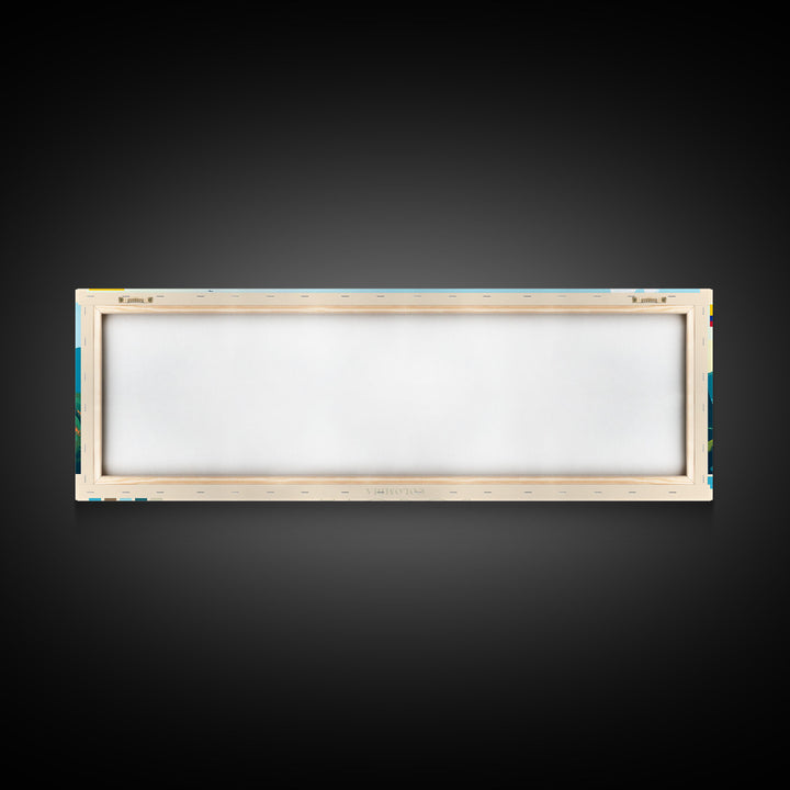 Bogota, Colombia Travel Poster Panoramic Canvas Print, Bogota, Colombia Painting, Colombia Art, Bogota Travel Art, Guest Room Painting