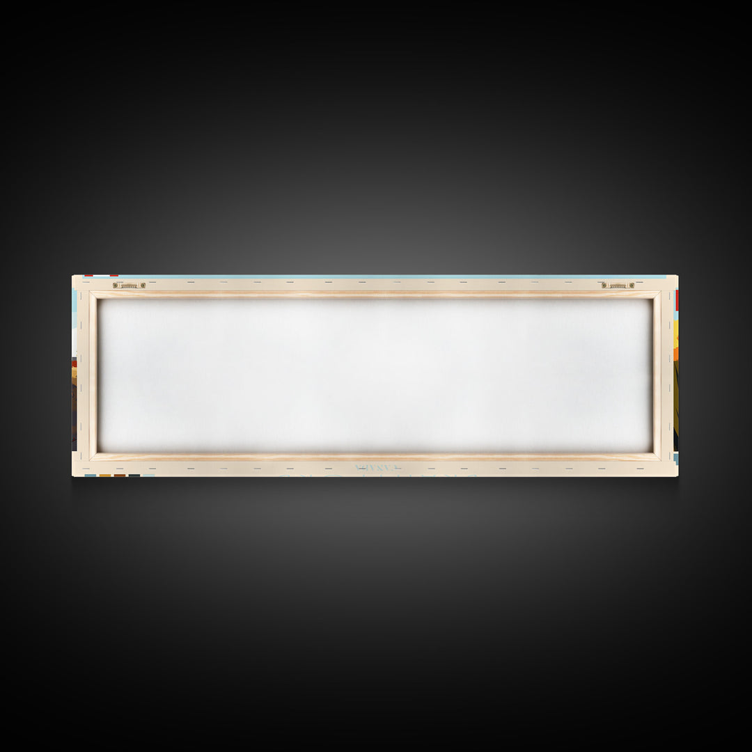 Panoramic Travel Poster Brantford, Canada Canvas Print, Brantford, Canada Painting, Canada Art, Brantford Travel Art, Guest Room Painting