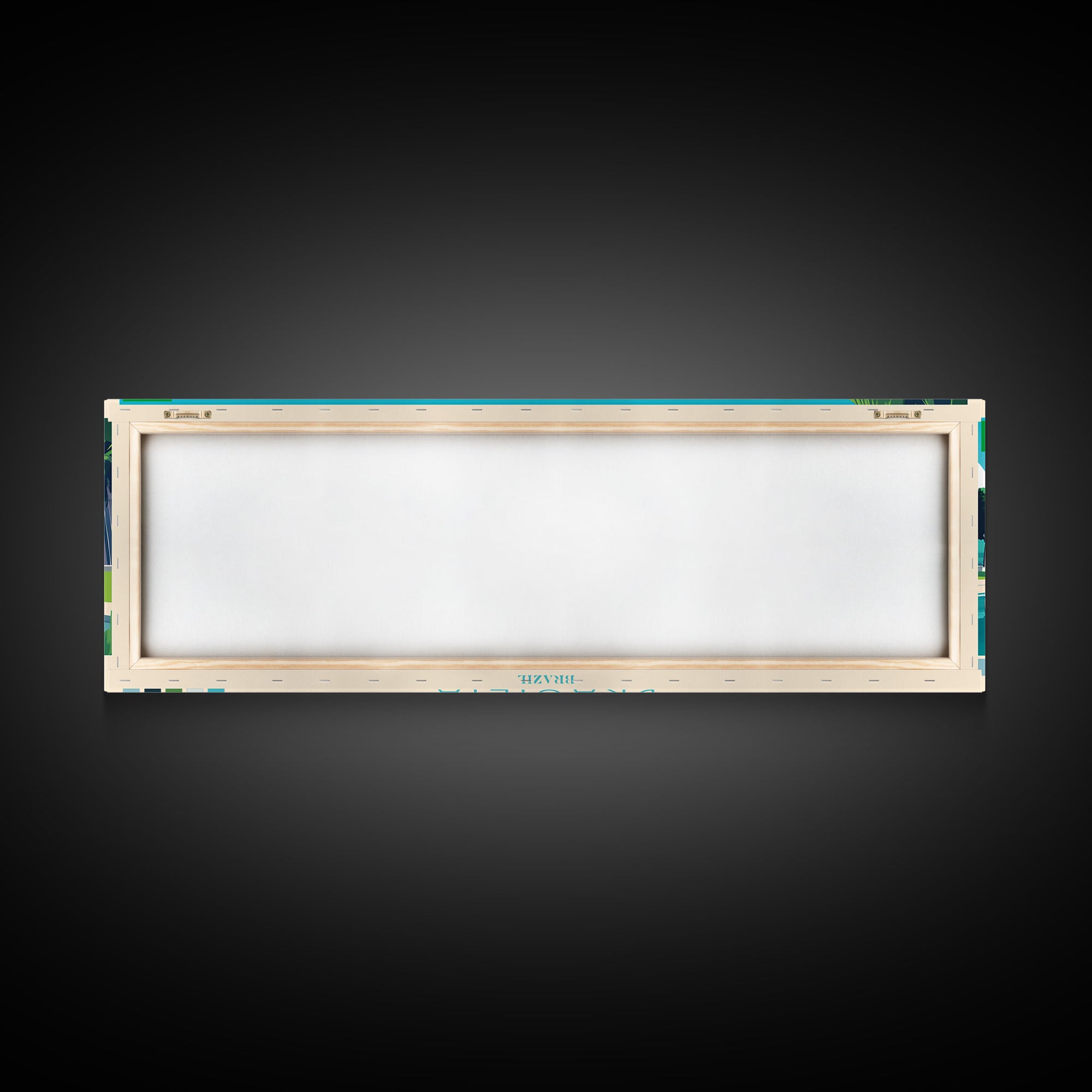 Brasilia, Brazil Panoramic Travel Poster Canvas Print, Brasilia, Brazil Painting, Brazil Art, Brasilia Panoramic Travel Art, Travel Painting