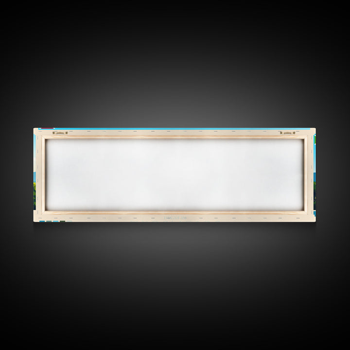 Bujumbura, Burundi Panoramic Travel Poster Canvas Print, Bujumbura, Burundi Painting, Burundi Art, Bujumbura Travel Art, Guest Room Painting