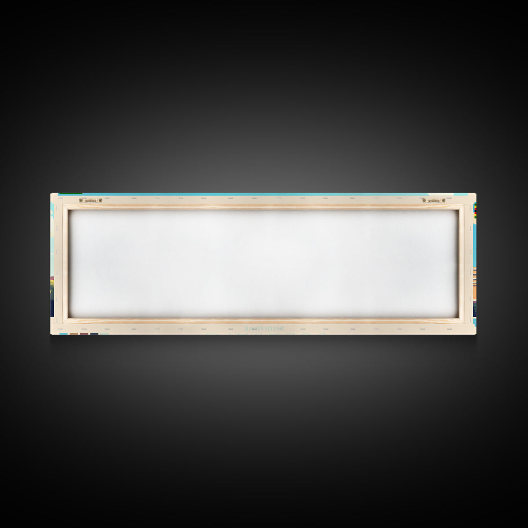 Bulawayo, Zimbabwe Travel Poster Panoramic Canvas Print, Bulawayo, Zimbabwe Painting, Zimbabwe Art, Bulawayo Travel Art, Guest Room Painting