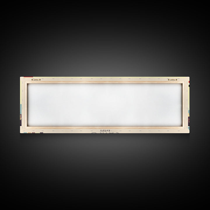 Cairo, Egypt Panoramic Travel Poster Canvas Print, Cairo, Egypt Painting, Egypt Art, Cairo Panoramic Travel Art, Travel Painting