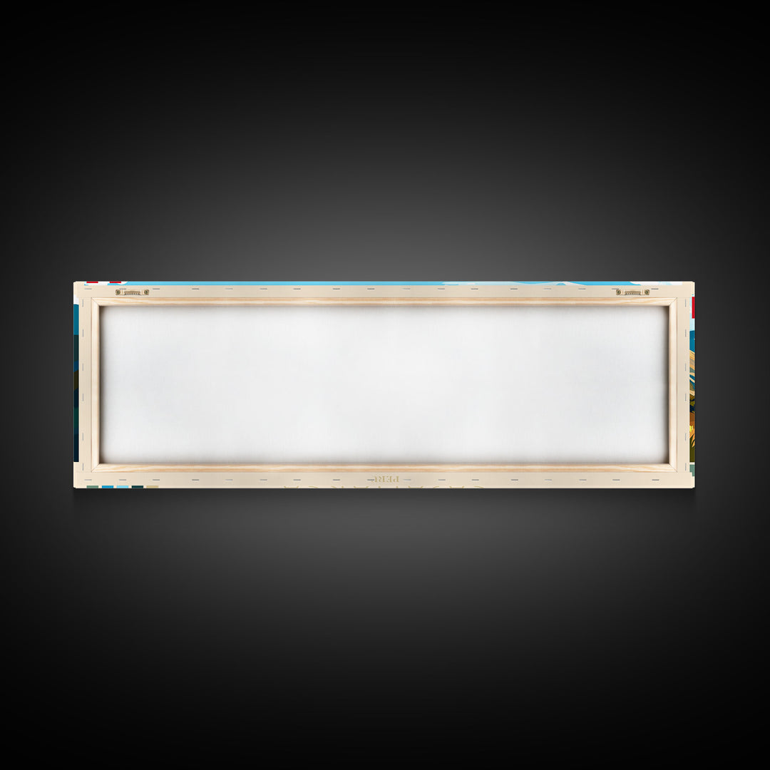 Cajamarca, Peru Panoramic Travel Poster Canvas Print, Cajamarca, Peru Painting, Peru Art, Cajamarca Travel Art, Guest Room Painting