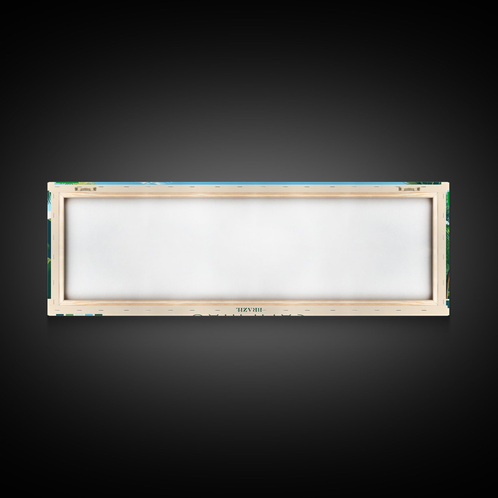 Campinas, Brazil Travel Poster Panoramic Canvas Print, Campinas, Brazil Painting, Brazil Art, Campinas Travel Art, Guest Room Painting