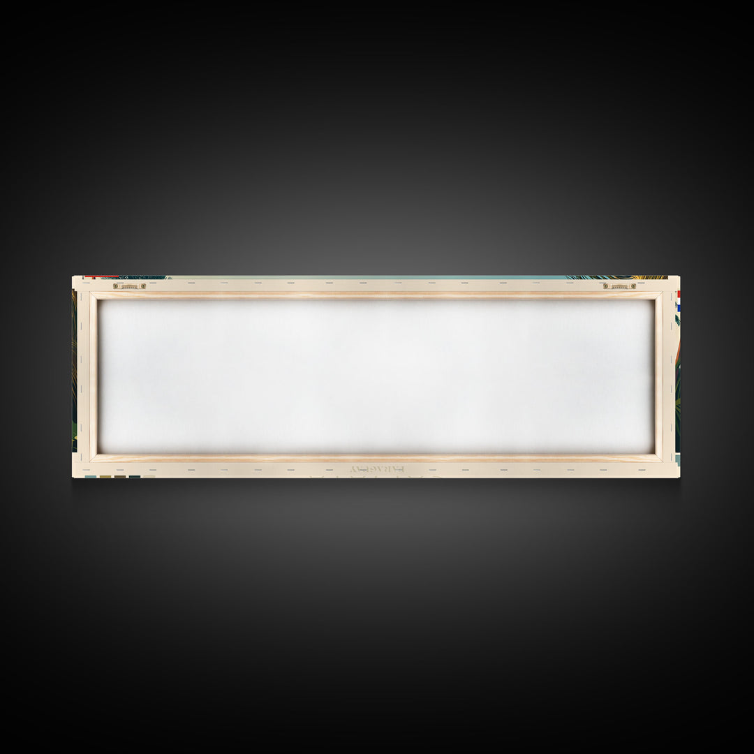 Capiata, Paraguay Panoramic Travel Poster Canvas Print, Capiata, Paraguay Painting, Paraguay Art, Capiata Travel Art, Living Room Painting