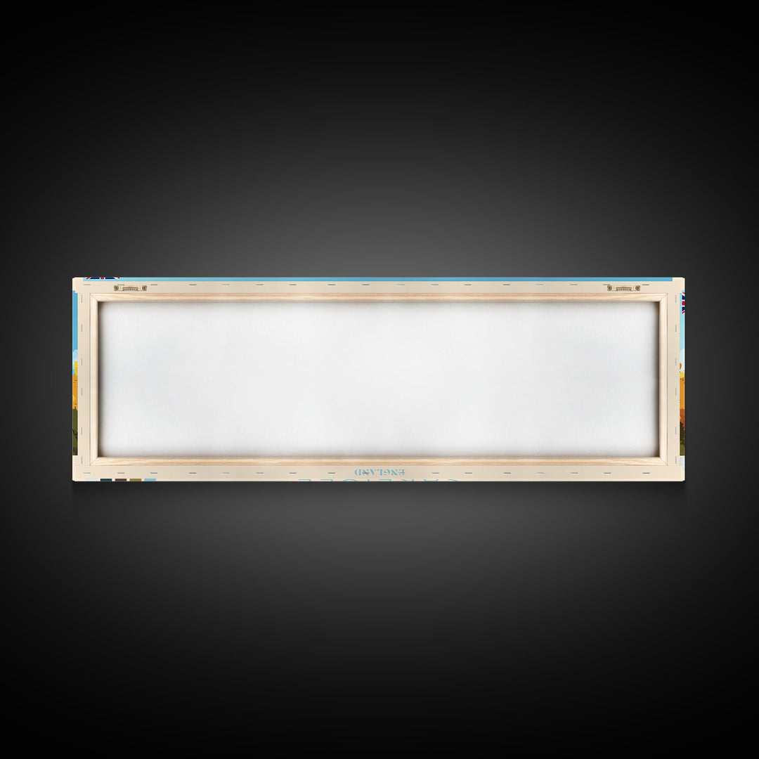 Carlisle, England Travel Poster Panoramic Canvas Print, Carlisle, England Painting, England Art, Carlisle Travel Art, Guest Room Painting