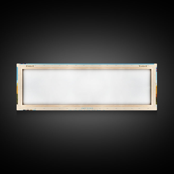 Carlisle, England Travel Poster Panoramic Canvas Print, Carlisle, England Painting, England Art, Carlisle Travel Art, Guest Room Painting