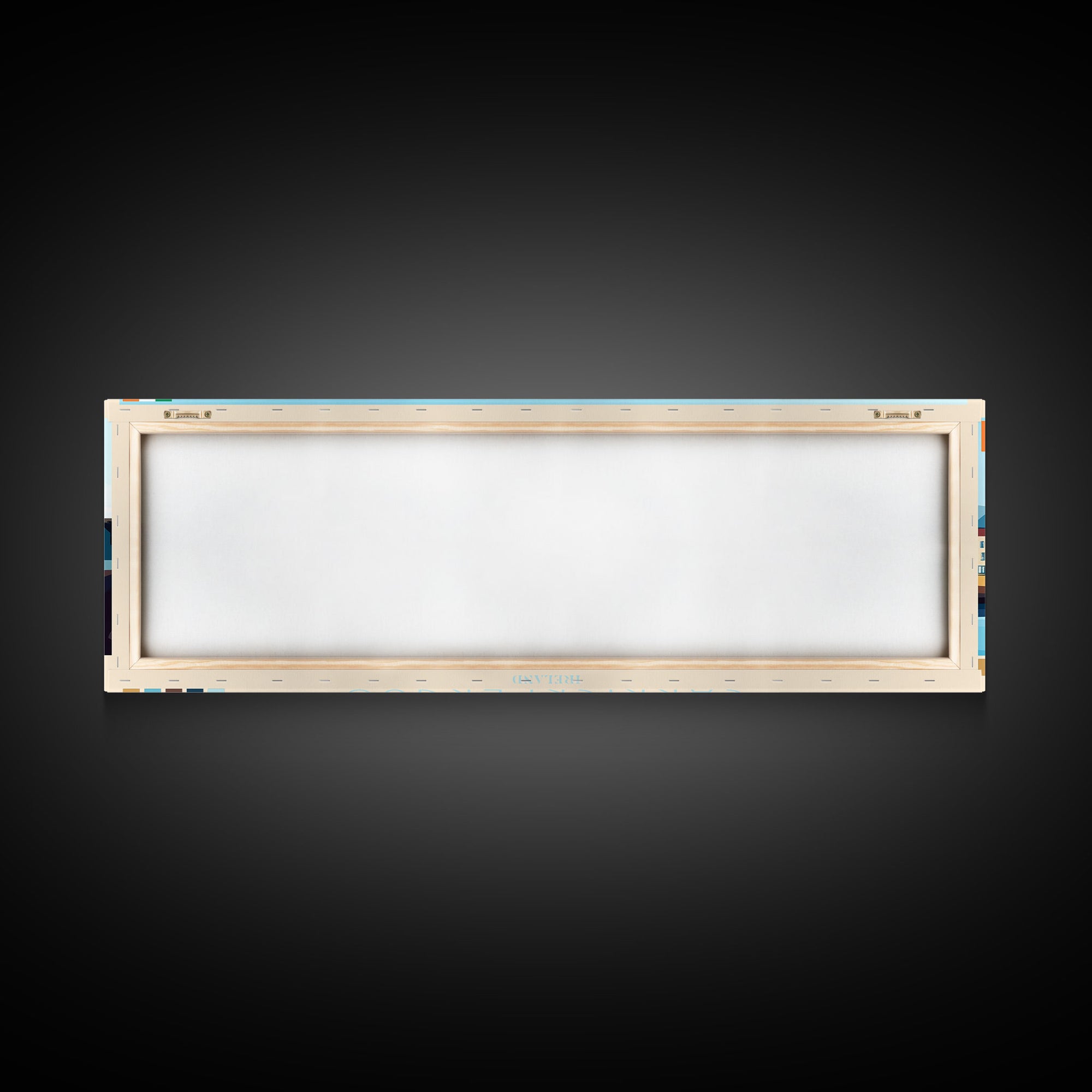 Carrickfergus, Ireland Panoramic Travel Poster Canvas Print, Carrickfergus, Ireland Painting, Ireland Art, Carrickfergus Panoramic Travel Art, Travel Painting