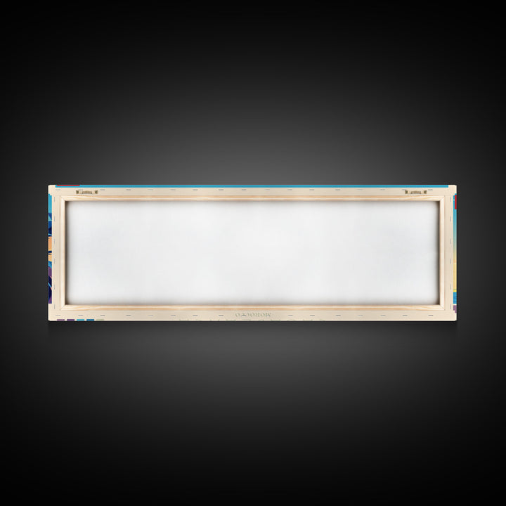 Panoramic Travel Poster Casablanca, Morocco Canvas Print, Casablanca, Morocco Painting, Morocco Art, Casablanca Travel Art, Guest Room Painting