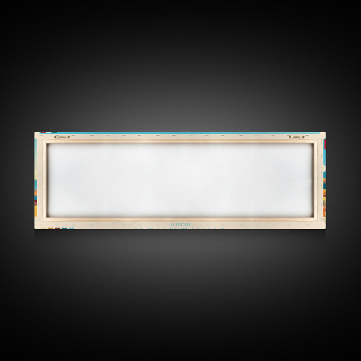 Chihuahua, Mexico Panoramic Travel Poster Canvas Print, Chihuahua, Mexico Painting, Mexico Art, Chihuahua Panoramic Travel Art, Travel Painting