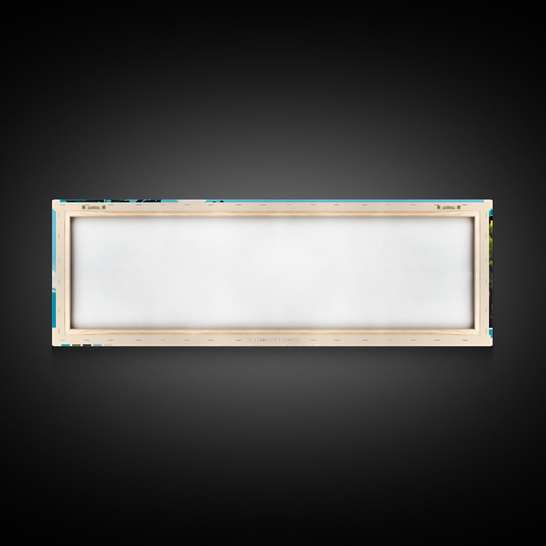 Chimoio, Mozambique Travel Poster Panoramic Canvas Print, Chimoio, Mozambique Painting, Mozambique Art, Chimoio Travel Art, Guest Room Painting