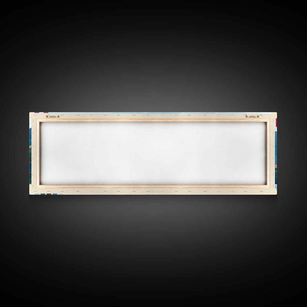 Chincha, Peru Travel Poster Panoramic Canvas Print, Chincha, Peru Painting, Peru Art, Chincha Travel Art, Guest Room Painting