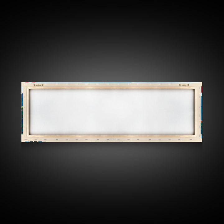 Chincha, Peru Travel Poster Panoramic Canvas Print, Chincha, Peru Painting, Peru Art, Chincha Travel Art, Guest Room Painting