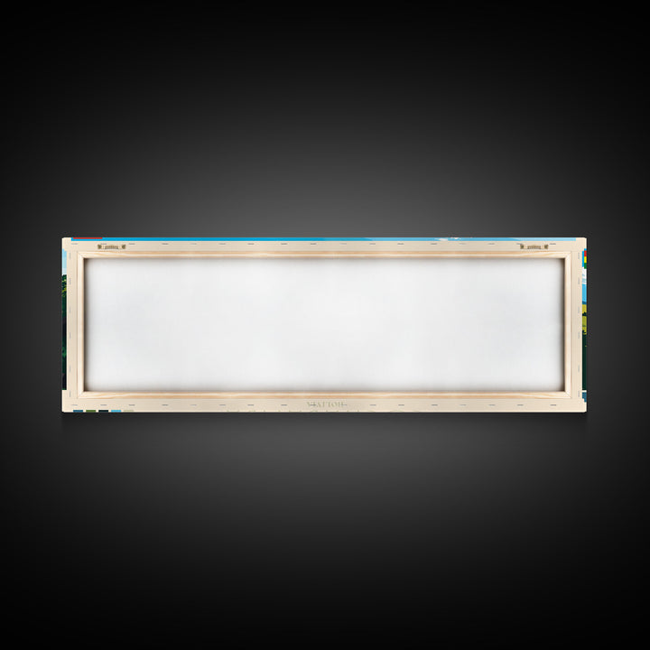 Cochabamba, Bolivia Panoramic Travel Poster Canvas Print, Cochabamba, Bolivia Painting, Bolivia Art, Cochabamba Travel Art, Living Room Painting