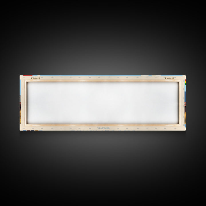 Colcapirhua, Bolivia Travel Poster Panoramic Canvas Print, Colcapirhua, Bolivia Painting, Bolivia Art, Colcapirhua Travel Art, Guest Room Painting