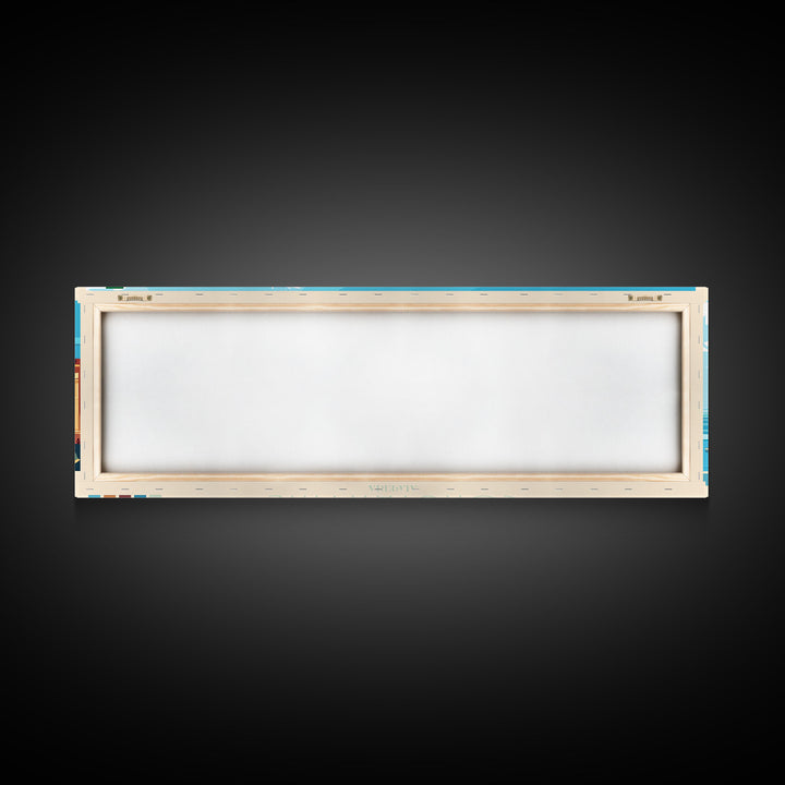 Constantine, Algeria Panoramic Travel Poster Canvas Print, Constantine, Algeria Painting, Algeria Art, Constantine Panoramic Travel Art, Travel Painting