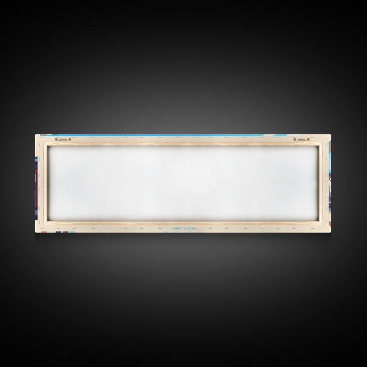 Cork, Ireland Panoramic Travel Poster Canvas Print, Cork, Ireland Painting, Ireland Art, Cork Travel Art, Living Room Painting