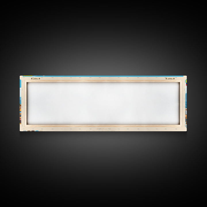 Cuenca, Ecuador Panoramic Travel Poster Canvas Print, Cuenca, Ecuador Painting, Ecuador Art, Cuenca Travel Art, Guest Room Painting