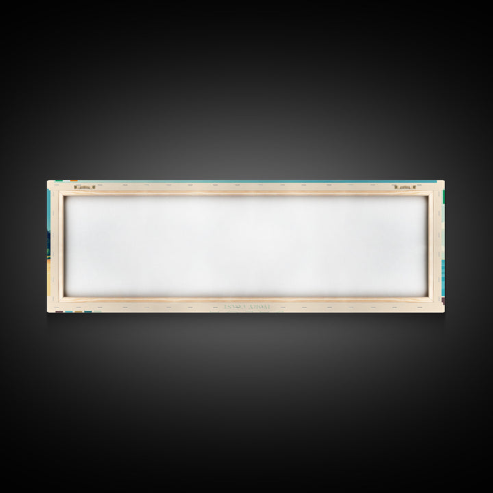 Daloa, Ivory Coast Panoramic Travel Poster Canvas Print, Daloa, Ivory Coast Painting, Ivory Coast Art, Daloa Panoramic Travel Art, Travel Painting