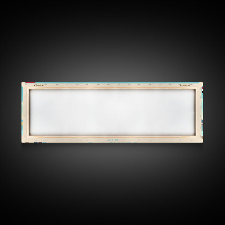 Damietta, Egypt Panoramic Travel Poster Canvas Print, Damietta, Egypt Painting, Egypt Art, Damietta Panoramic Travel Art, Travel Painting