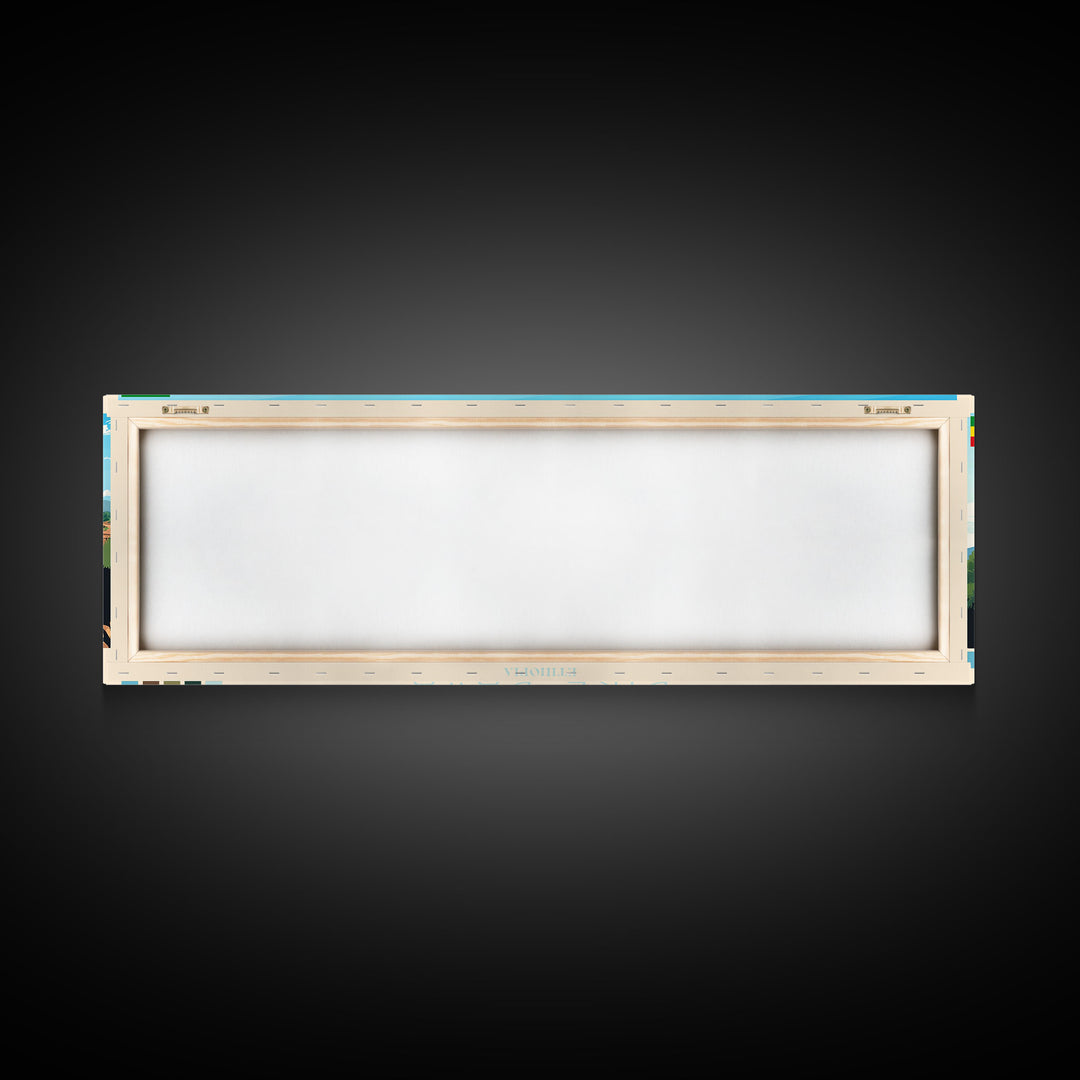 Dire Dawa, Ethiopia Travel Poster Panoramic Canvas Print, Dire Dawa, Ethiopia Painting, Ethiopia Art, Dire Dawa Travel Art, Guest Room Painting